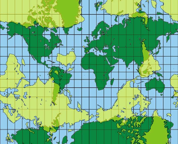 Weltkarte mit überlagerter Antipodenweltkarte. Dateiformat: PNG